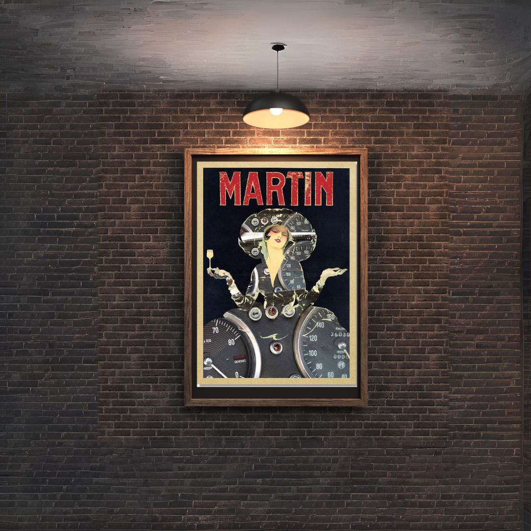 Photographie de tableau de bord Martin AR GTV vintage