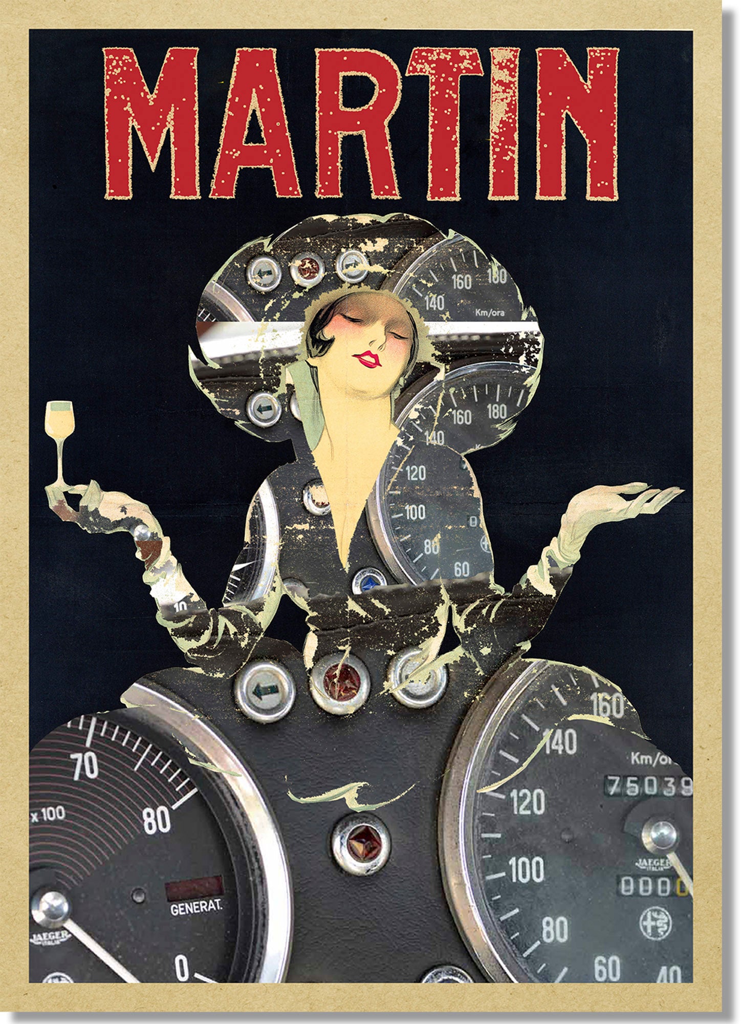 Fotografia Vintage Martin AR GTV Dashboard